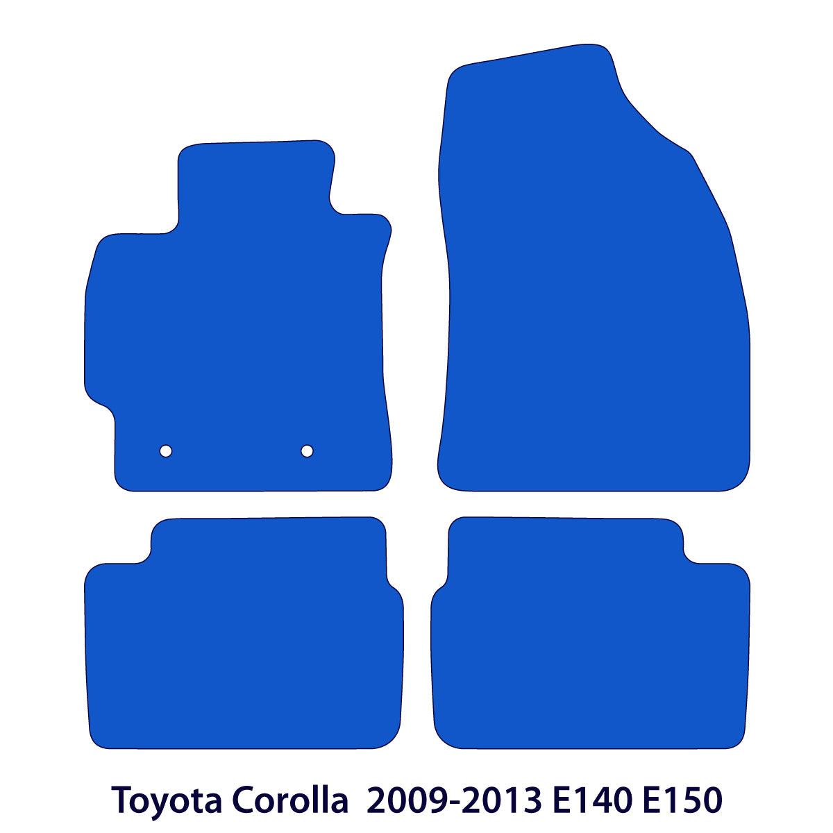 Dywaniki welurowe do Toyota Corolla – 2007 – 2013 E140 E150 – Czarne Exclusive