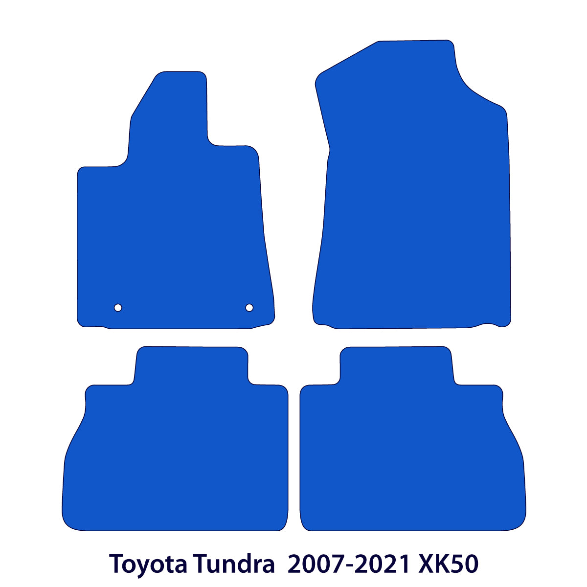 Dywaniki welurowe do Toyota Tundra – 2007 – 2021 XK50 – Czarne Exclusive