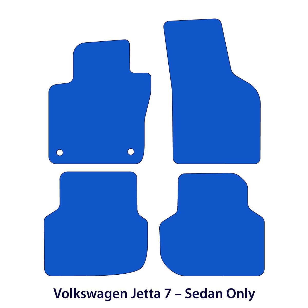 Dywaniki welurowe do Volkswagen Jetta 7 Sedan 2019 – 2026 – Czarne Exclusive