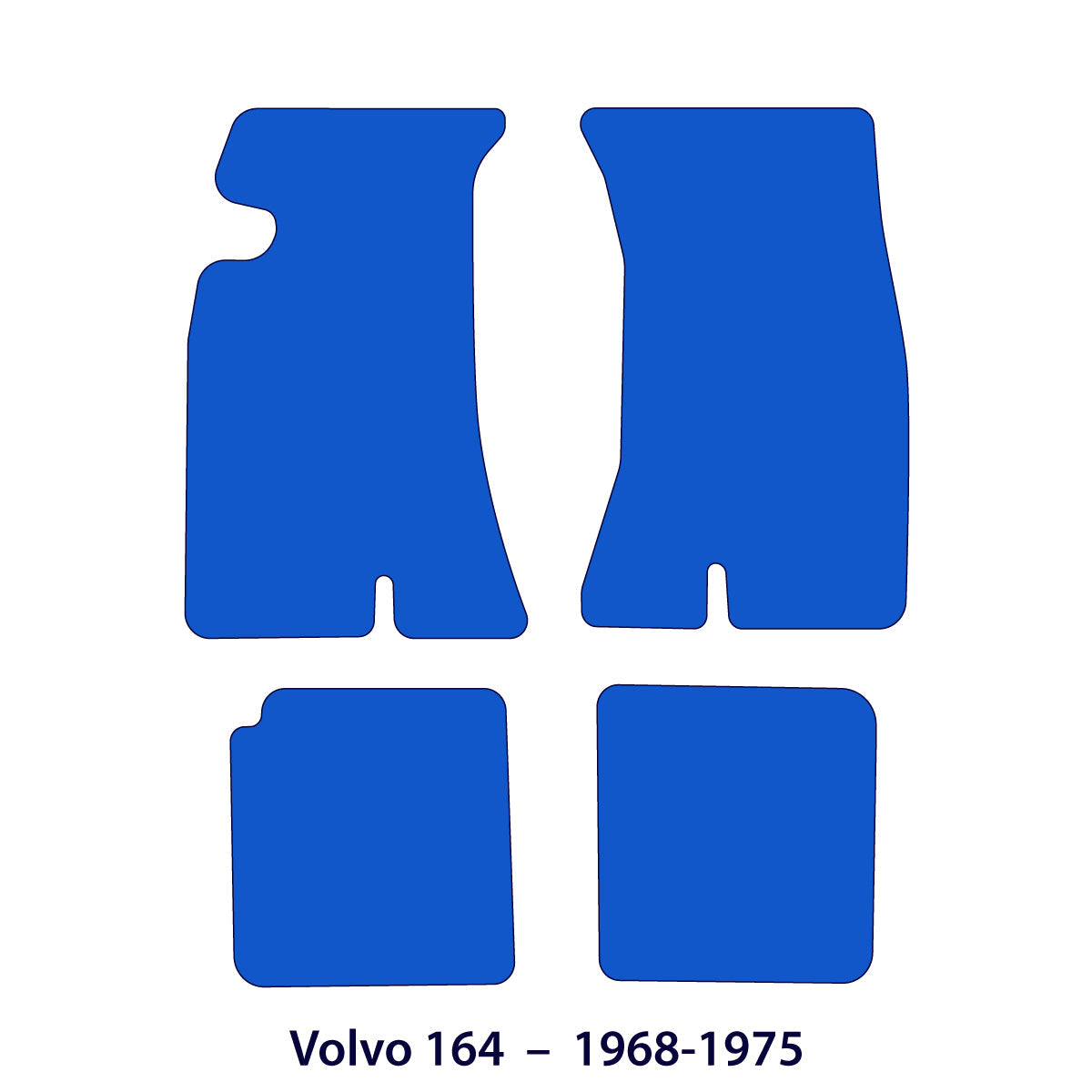 Dywaniki welurowe do Volvo 164 - 1968-1975 – Amazon – metka z flagą Szwecji