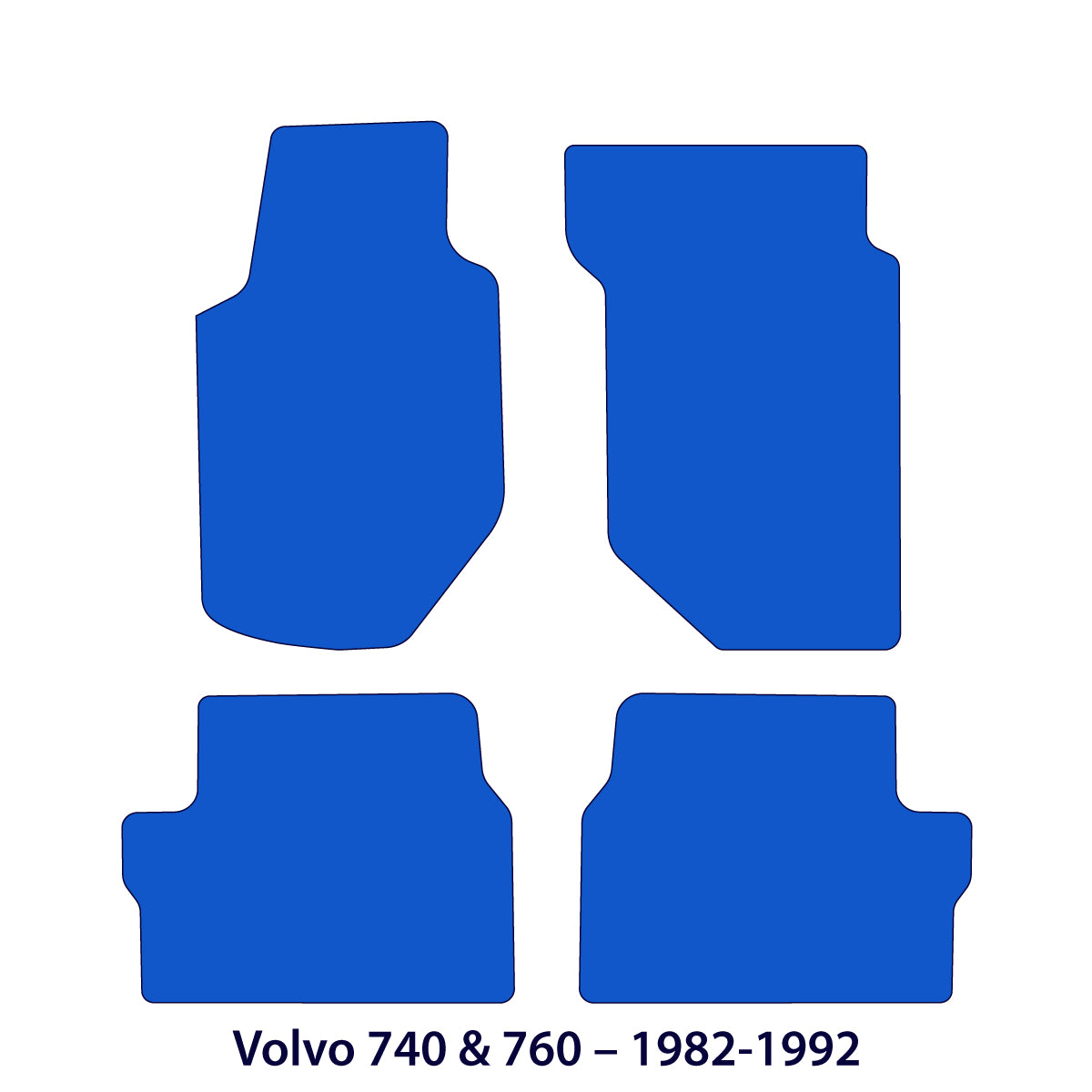 Dywaniki welurowe do Volvo 740/760 - 1981-1992 – metka z flagą Szwecji