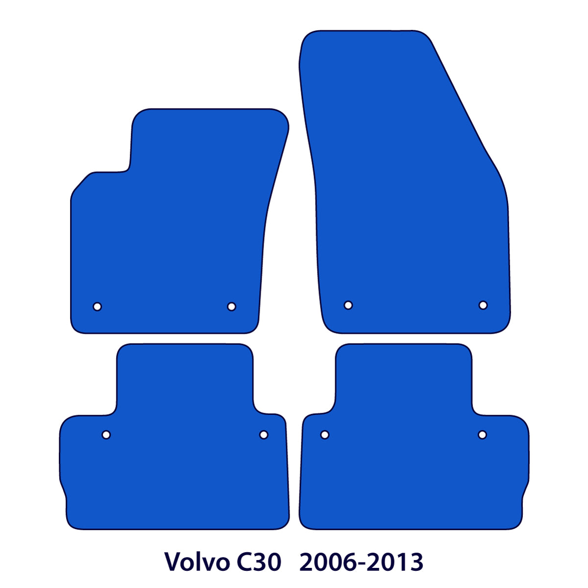 Dywaniki welurowe do Volvo C30 2006-2013 – SWE Metka