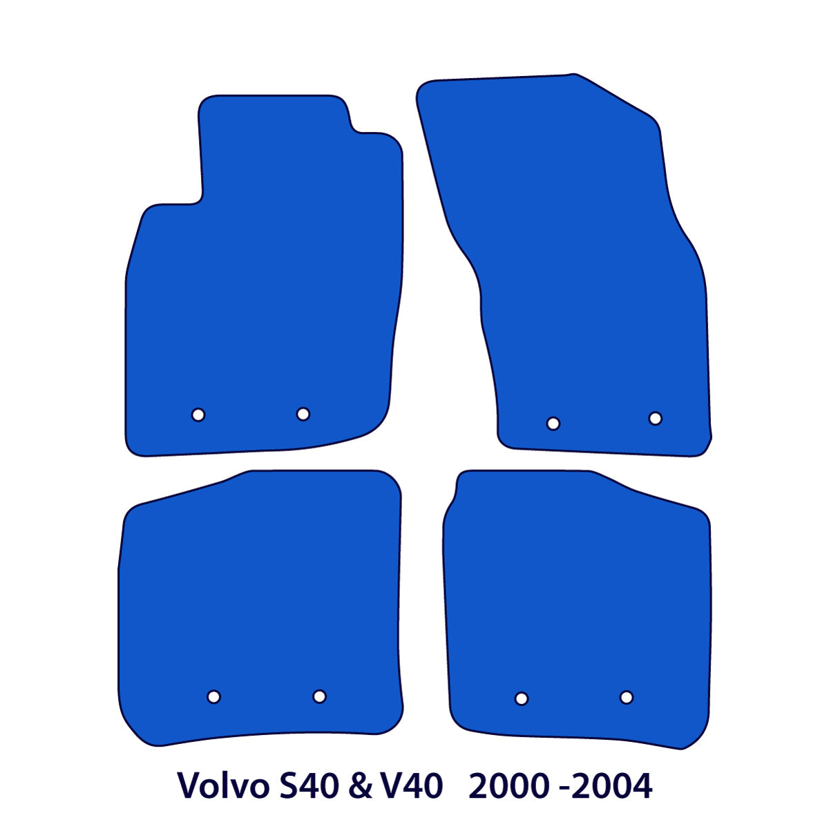 Dywaniki welurowe do Volvo S40 & V40 1995-2004 – I Gen Facelift – SWE Metka