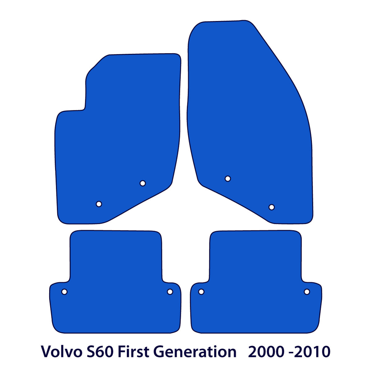 Dywaniki welurowe do Volvo S60 2000-2010 – I Gen – SWE Logo