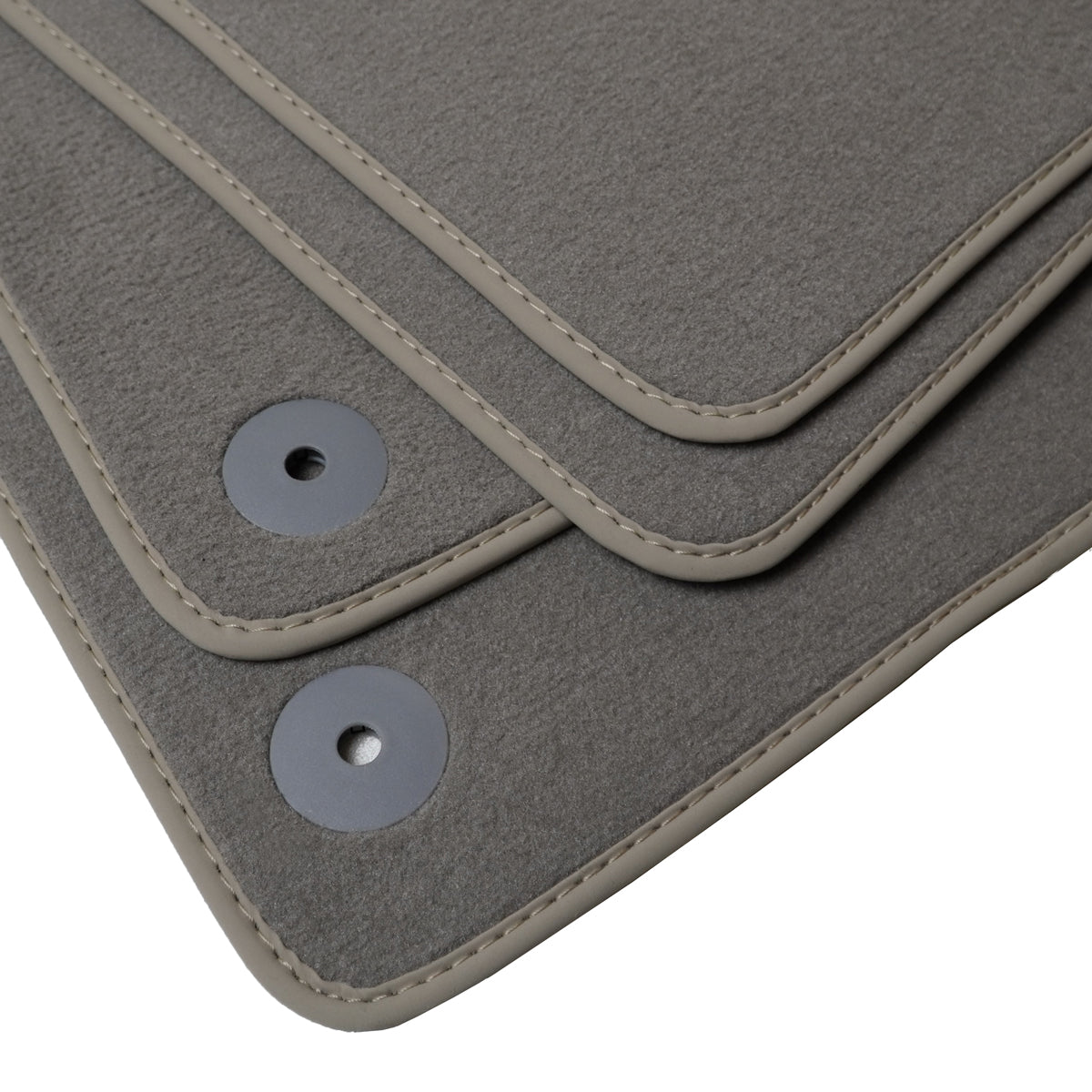 Audi A4 &amp; S4 Velour Floor Mats 2009-2016 – B8 – Light Gray