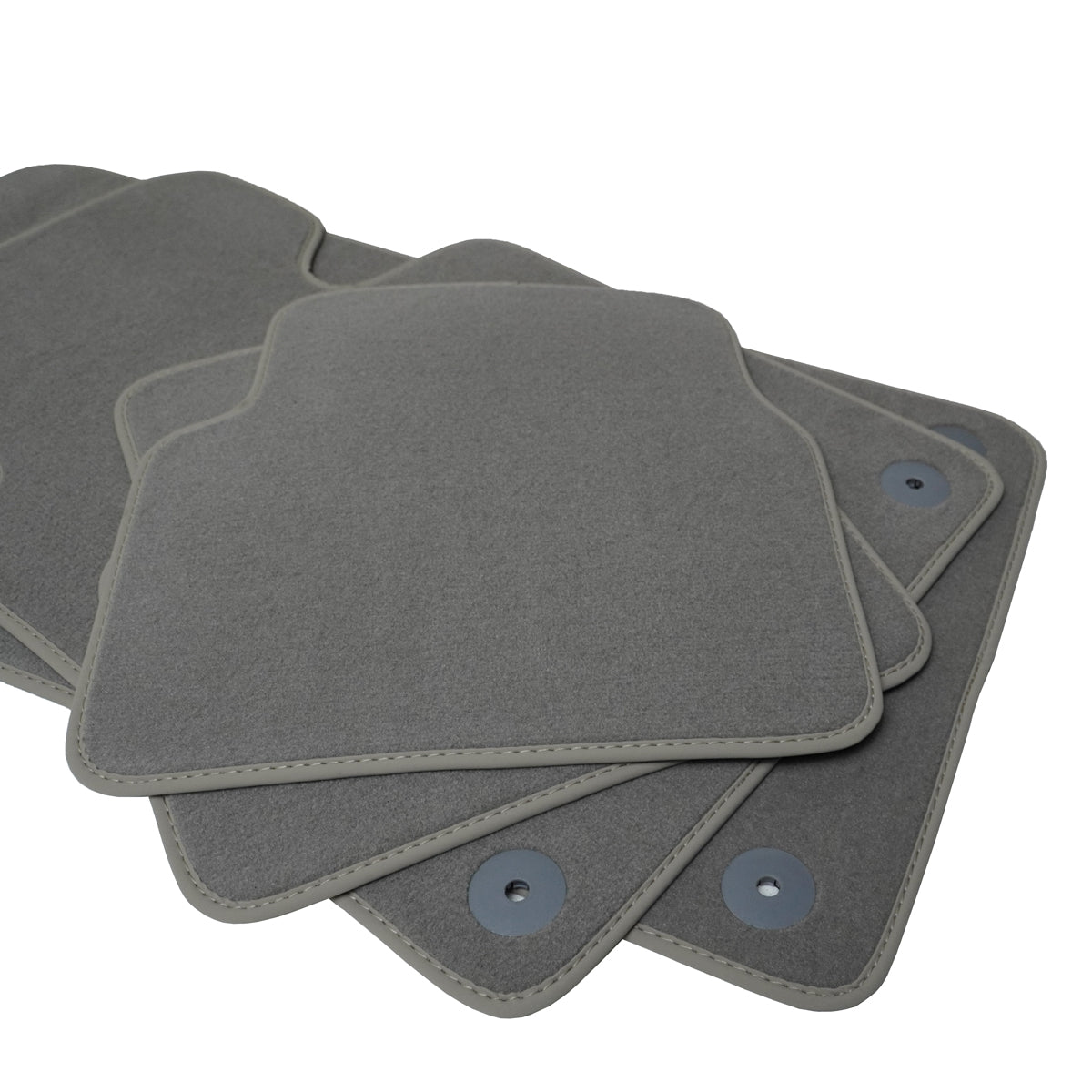 Audi A4 &amp; S4 Velour Floor Mats 2009-2016 – B8 – Light Gray