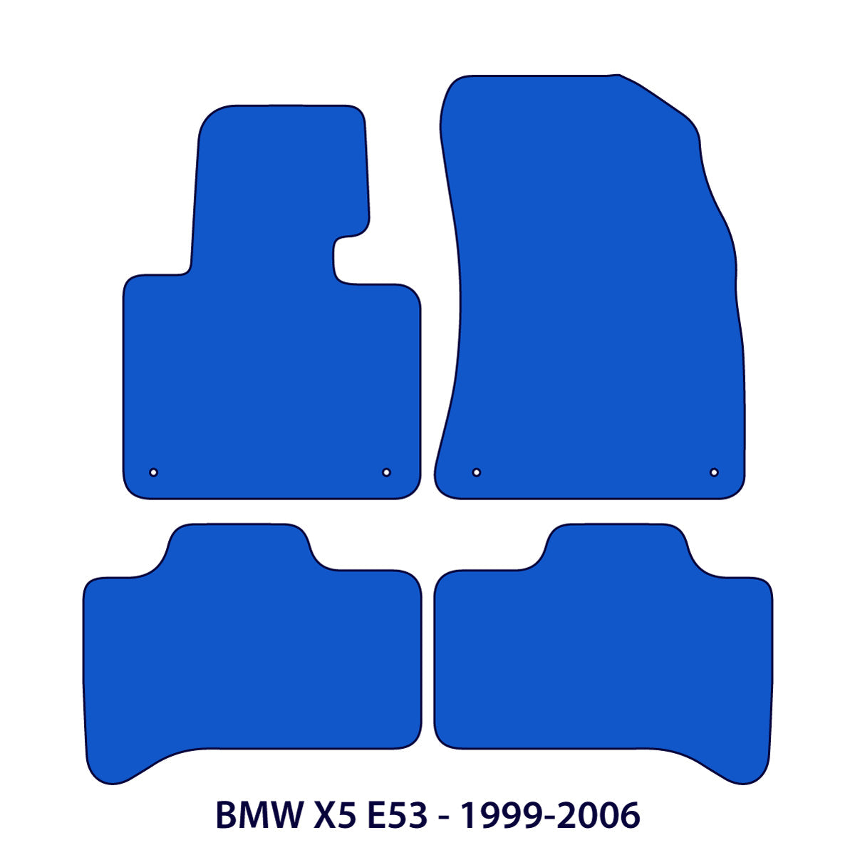 BMW X5 Velours Fußmatten 1999-2006 – E53 – Beige