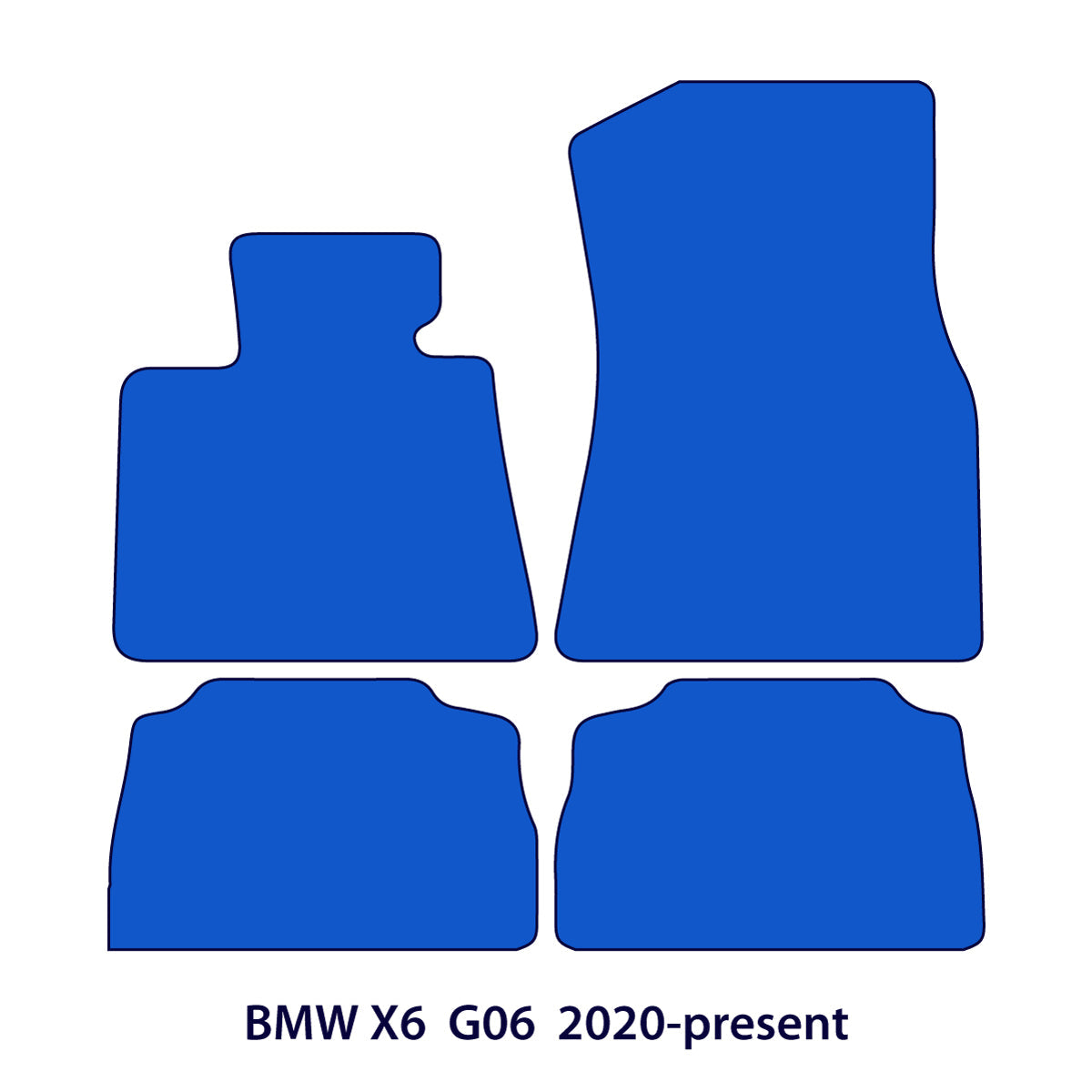 BMW X6 Velours Fußmatten 2019-2026 – G06 – Beige