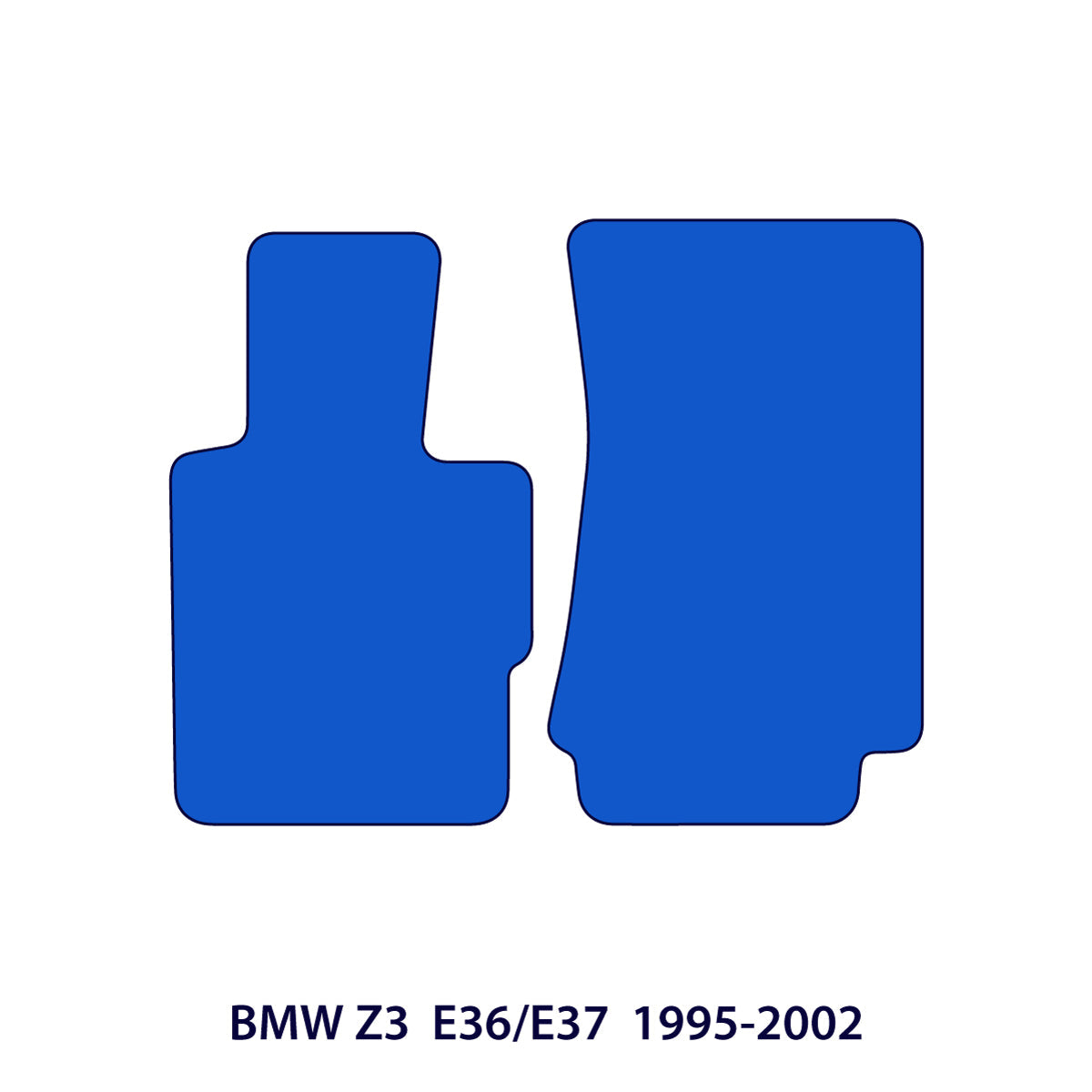 BMW Z3 Velours Fußmatten 1995–2002 – E36/E37 – Schwarz Exklusiv