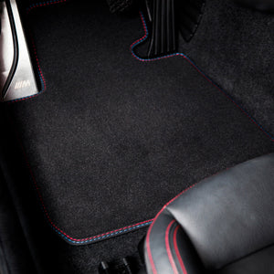BMW i8 I12/I15 Velour Floor Mats 2014–2020 – M Stitching – image 4