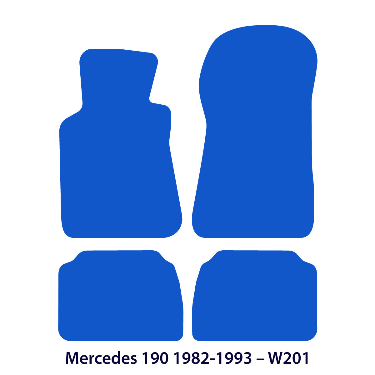 Mercedes 190 Velour Floor Mats 1982-1993 – W201 – Beige