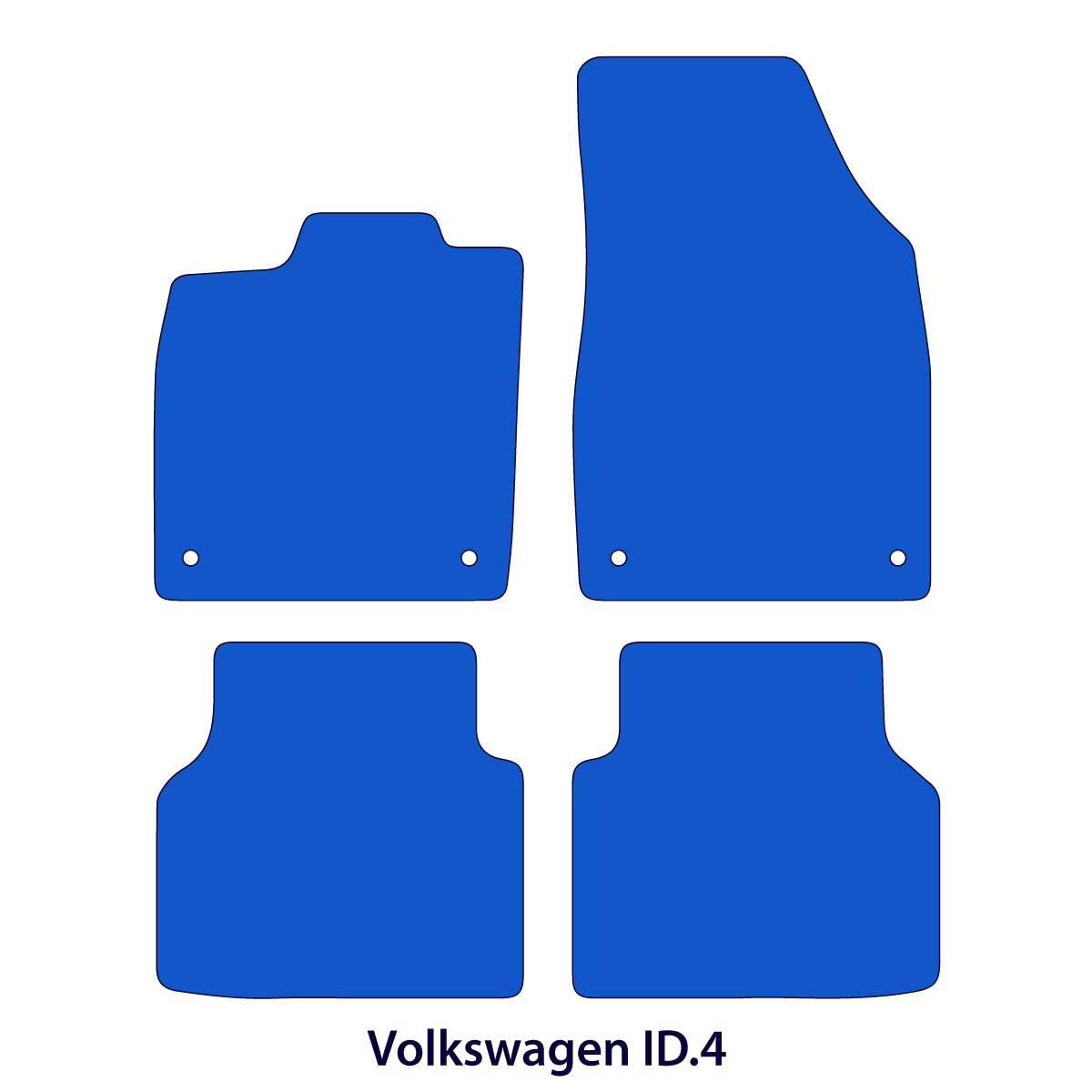 Volkswagen ID.4 Velour Floor Mats 2020-2025 – Black